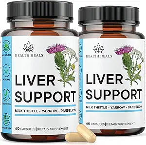 Liver Cleanse & Repair Formula - Herbal Liver Support Suplemento con Milk Thistle Dandelion Root Turmeric, Artichoke Extract for Liver Health - 120 Count