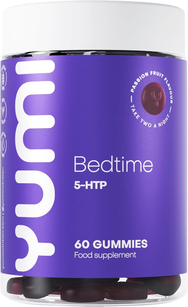 Premium 5-HTP Tiempo de cama Gummies - 100mg Por Serving ← Non-GMO, Gluten-Free, Vegan-Friendly