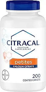 Citrato de calcio citracal + D3 Petites Tablets - 200 ct, Pack de 4