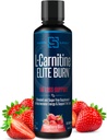 L-Carnitina Elite Burn Liquid Keto Fat Burner y Metabolism Activador - Fat Loss Support Keto Friendly Weight Pérdida Aumentar Energía - Estimulante Gratis - Strawberry Blast 3000mg (32 Servimientos)