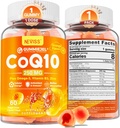 CoQ10-250mg gratis de azúcar / 500mg Mangas llenas - Plus Omega-3, EPA + DHA, B3 &amp; Zinc - Ultra Co Q-10 Suplementos para la salud del oído, energía celular, soporte antioxidante, hasta 60 Day Supply, Vegan 60Cts