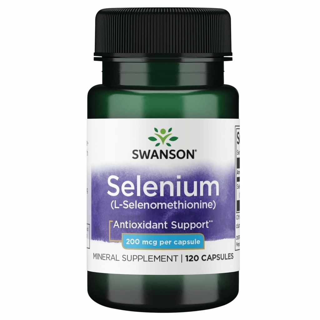 Swanson Semsc Selenium 200 mcg 120 Capsules