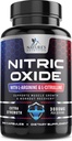 Nitric Oxide Booster Extra Strength 3000mg - 3X Strength L-Arginine & Citrulline, Best Nitric Oxide Suplementos para Hombres, Supports Muscle, Heart Health, Energy Supplement, Bottled in USA, 240 cápsulas