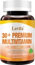 Lovita Premium Multivitamina para Adultos 30+ con Enzymes, Turmérico &amp; Soporte integral Nutriente - 120 Tabletas Vegetarianas