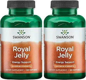 Swanson Premium Brand Royal Jelly - Maximum Strength 333.33 mg 100 Sgels 2 Pack