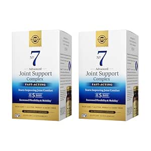 Solgar No. 7 Advanced Joint Support Complex - 90 Vegetable Capsules, Pack of 2 - Fast-Acting Formula - Non-GMO, Gluten Free, Dairy Free - 180 Total Servings