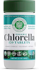 Green Foods Organic Chlorella 500 Mg, 120 Conde