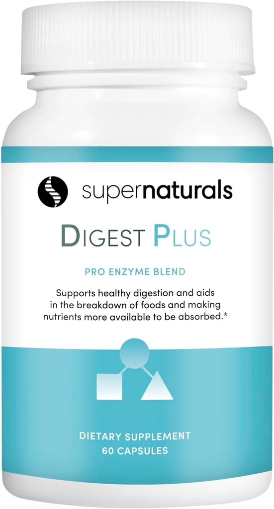 Digest Plus, Gut Health for Men, Digestion Supplement, Digestive Enzymes, Gut Health for Women, Gas & Bloating Relief, Premium Gut Healths Supplement, 60 Caps