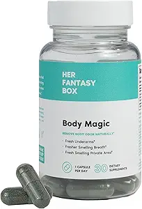 Su Caja de Fantasía tóxico Body Magic ← Capsules Chlorophyll - 30 cápsulas Vegan para Detox, Digestión, Gut Health, Skin Support, y Oily Skin - Natural Energy Booster