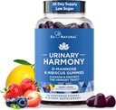 Urinary Harmony D Mannose Gummies for Urinary Tract Health – D-Mannose & Hibiscus Cleanse, Flush &amp; Protect the Urinary System – Potent Formula, Drug Free – 60 Berry Lemon Flavor Gummies, 20 Day Supply