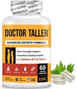 NuBest Doctor Taller - Bone Strength Supports, Enhance Immune System - Keto with Calcium, Vitamin D3, Vitamin K2, Amino Acids & Herbs for Children (8+) - 60 Vegan Capsules | 1 Month Supply