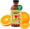 NILDLIFE ESSENTIALS Vitamina líquida C - Suplemento líquido puro de vitamina C para niños, niños pequeños, bebés, apoyo al sistema inmunológico, sabor a naranja natural, 4 Fl Oz (Pack of 1)