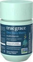 True Grace One Daily Men’s Multivitamin Fermented Minerals, Organic Adaptogens & Mushrooms Full Body Balance Immune, Endurance, Bone & Heart Support - Non-GMO, Gluten Free - 30 Vegan Tablets