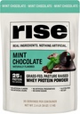Polvo Proteína Proteína de Abanico - Mint Chocolate Silencioso 25g Proteína Sin Sabores Artificiales, Colores o Preservadores - Azúcar Gratis, Sin gluten, Soy Gratis (2.4 libras)