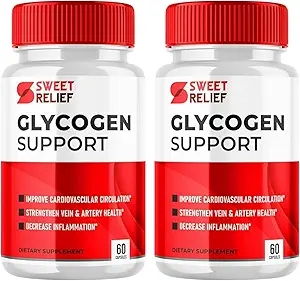 Sweet Relief Glycogen Support - Sweet Relief Blood Vessel Cleaner, Sweet Relief Capsules, Advanced Formula for General Wellness, SweetRelief (120 cápsulas, 2 Pack)