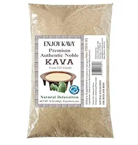 Premium Noble Kava Powder (1 LB Bag) Drink Powder Good for Relaxing from Fiji EnjoyKava.com