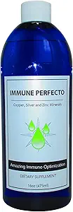 Immune Perfecto - Minerales de Trace de partículas atómicas de Plata Colloidal, Cobre y Zinc - Perfecto a la carta Apoyo metabólico - 16 oz. (475 ml)...