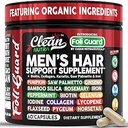 Suplemento de crecimiento del cabello para los hombres tóxicos Biotina Vitaminas Colágeno Pumpkin Saw Palmetto Iron Ginseng Bamboo Silica Rosemary Peppermint Keratin Selenium Iodine Flaxseed Horsetail Vitamina A C D3 E B12