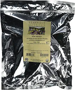 Botas de Starwest Orgánica Astragalus Root Sliced, 1 libra