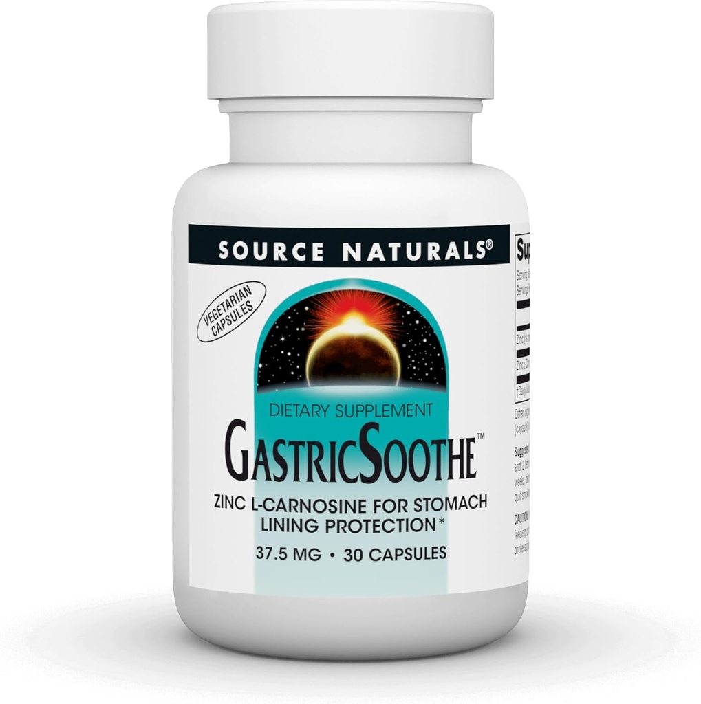 Fuente Naturales GastricSoothe Zinc L-Carnosine* - 30 Veggie Caps