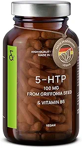 CLAV® 5-HTP 100mg + Vitamina B6 - Vegan 5HTP de Griffonia Seed Extracto - 120 cápsulas para el sueño &amp; Mood Soporte - Suministro de 4 meses - Hecho en Alemania