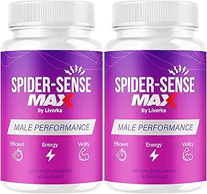 (2 Pack) Spider Sense Max Pills for Hombre - SpiderSense Max Capsules for Men Advanced Fórmula 2025, 2 Botellas para 2 Meses