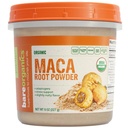 BareOrganics Maca Root Powder, Organic, Vegan, Non-GMO, Gluten-Free, Energy &amp; Stamina Support, 8 oz