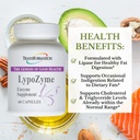 TRANSFORMATION THE GENESIS OF GOOD HEALTH LypoZyme Enzyme Supplement, Advance Lipase Enzyme Blend for Healthy Digestion & Nutrient Absorption, Non-GMO,60 Cap