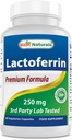 Best Naturals Lactoferrin 250 mg Veggie Capsule, soporta la función saludable de la inmunología - 60 cuenta