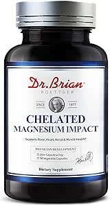 Dr. Brian Magnesium Suplemento TENIDO 200mg High Absorption Magnesium Complex for Sleep, Calm, Muscle Relaxer, Natural Energy, Non-GMO 90 Vegetable Magnesium Oxide Capsules