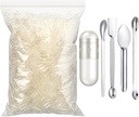 Timgle 2000 cuenta cápsulas vacías con kit de llenado de cucharas de laboratorio Clear Fillable Empty Container DIY Vegetable cápsula llena para hacer sus propios suplementos