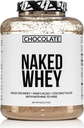 NAKED Whey Protein Suplemento Polvo, Chocolate, GMO Gratis, Soy Gratis, Gluten Free Aid Muscle Growth and Recovery 60 Servings, 5 Ib