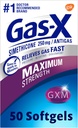 Gas-X Maximum Strength Gas Relief Softgels con Simethicone 250 mg para Bloating Relief - 50 Conde