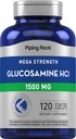 Piping Rock Glucosamine HCL 1500mg | 120 Caplets | Mega Strength | Non-GMO & Gluten Free Supplement