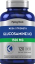 Piping Rock Glucosamine HCL 1500mg  120 Caplets peru Mega Strength ← Gluten Free Supplement