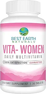 Mejores Naturales de la Tierra VITA Mujeres Multivitamínicas, Apoyo Inmunitario, Vitality & Well-Being, 100+ Vitaminas, Minerales & Herbs