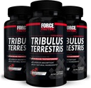 FORCE FACTOR Tribulus Terrestris for Men, 3-Pack, Tribulus Testosterone Booster for Men, Male Vitality Supplement, Tribulus Extract & Natural Ingredients for Superior Absorption, 1000mg, 180 Capsules