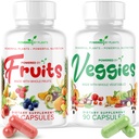 Suplemento diario de frutas y verduras - 180 cápsulas para 30 días, no GMO &amp; Gluten Superalimentos gratis con vitaminas naturales - alimentados por plantas, 2-Pack