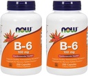 AHORA Vitamina B-6 100mg,250 cápsulas (Pack of 2)