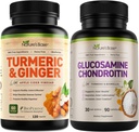 Base Turmeric &amp; Ginger 120 ct + Glucosamine Chondroitin 90 ct