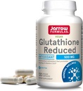 Jarrow Formulas Glutathione Reduced 500 mg - 120 Veggie Caps - Farmacéutica Grade Glutathione - Antioxidante intracelular - Bolsters Regeneración de niveles de vitamina C &amp; E en el cuerpo - 120 Servings
