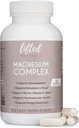 Complejo de magnesio - Naturales elevados Suplemento de magnesio w / Bisglycinate, Malate, Taurate - 120 Capsules - Fórmula de Magnesio Biodisponible para Mood, Sleep, Energy Support*