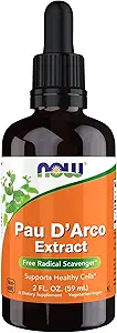 NOW Foods Supplements, Pau D'Arco Extract Liquid with Dropper, Free Radical Scavenger*, 2-Ounce