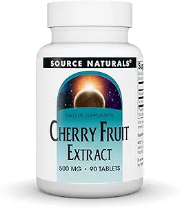Extracto de frutas de cereza natural, 500 mg - 90 Tabletas