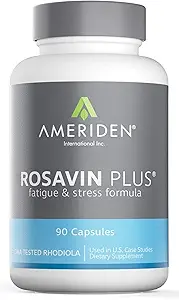 Rosavin Plus® con electrolitos- Siberian Rhodiola rosea 90 V-capsules 150mg por AMERIDEN INTERNATIONAL, INC