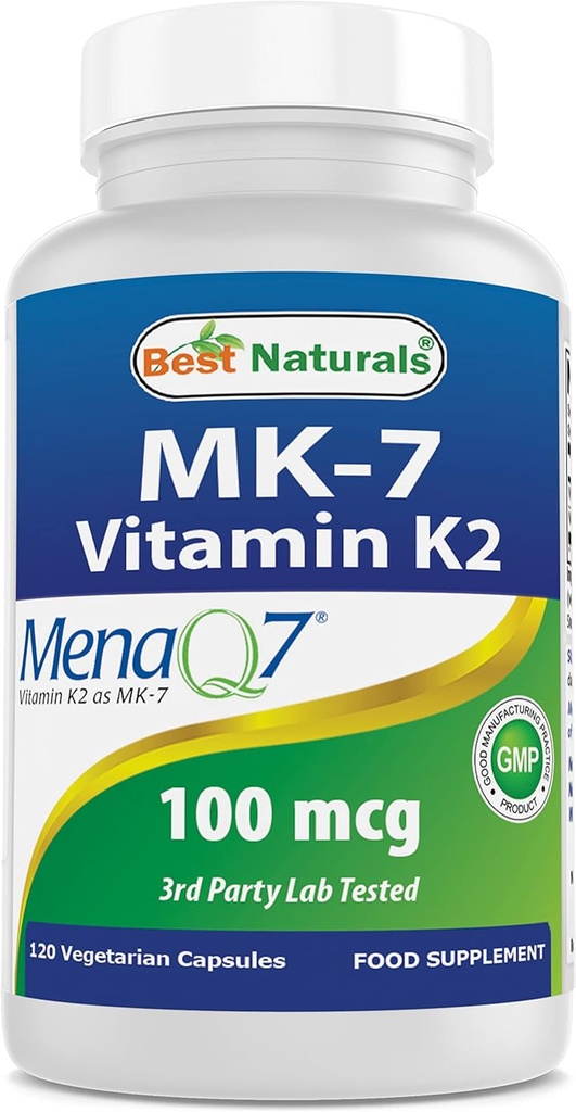 Mejores Naturales MK-7 Vitamina K2 100 mcg 120 Vcaps