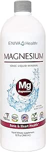 Suplemento de Magnesio Iónico Líquido (32oz) Salud Digestiva, Energía Muscular y Huesos. Cero calorías. Cero Azúcar. por Eniva Health.