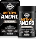 PMD Methyl Andro Hardcore - Soporte Testosterone para Lean Muscle & Strength Gains-Weightlifting and Workout Performance- Suplemento dietético (90 cápsulas)