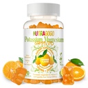 Potassium Magnesium Gummies,Potassium Supplement w/Ashwagandha,High Absorption Magnesium Glycinate,B6,D3,Potassium Citrate for Leg Cramps,Muscle,Electroyte for Adults Kids,Sugar-Free, 60 Gummies