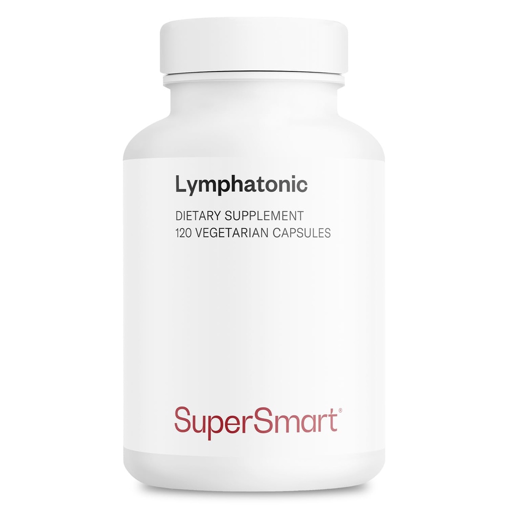 Supersmart - Lymphatonic 40mg por día - Lymphatic Drainage Supplement - Melilotus Officinalis ← Non-GMO &amp; Gluten Free - 120 Vegetarian Capsules